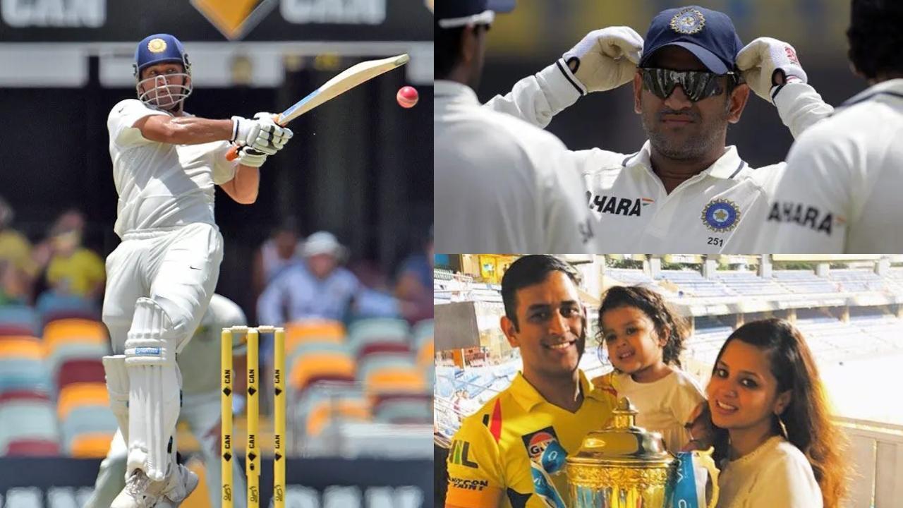 A birthday collage of MS Dhoni